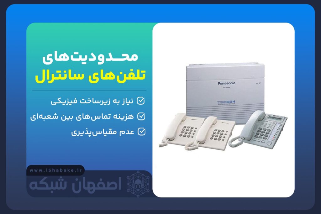 محدودیت تلفن سانترال