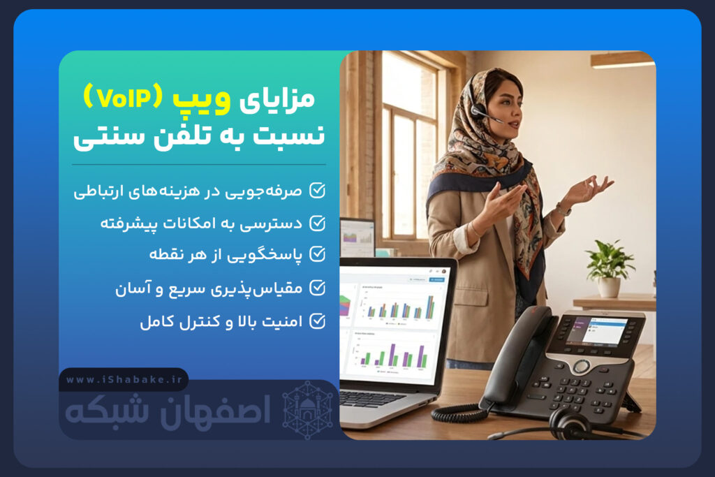 مرایی تلفنهای ویپ نسبت به سانتزال